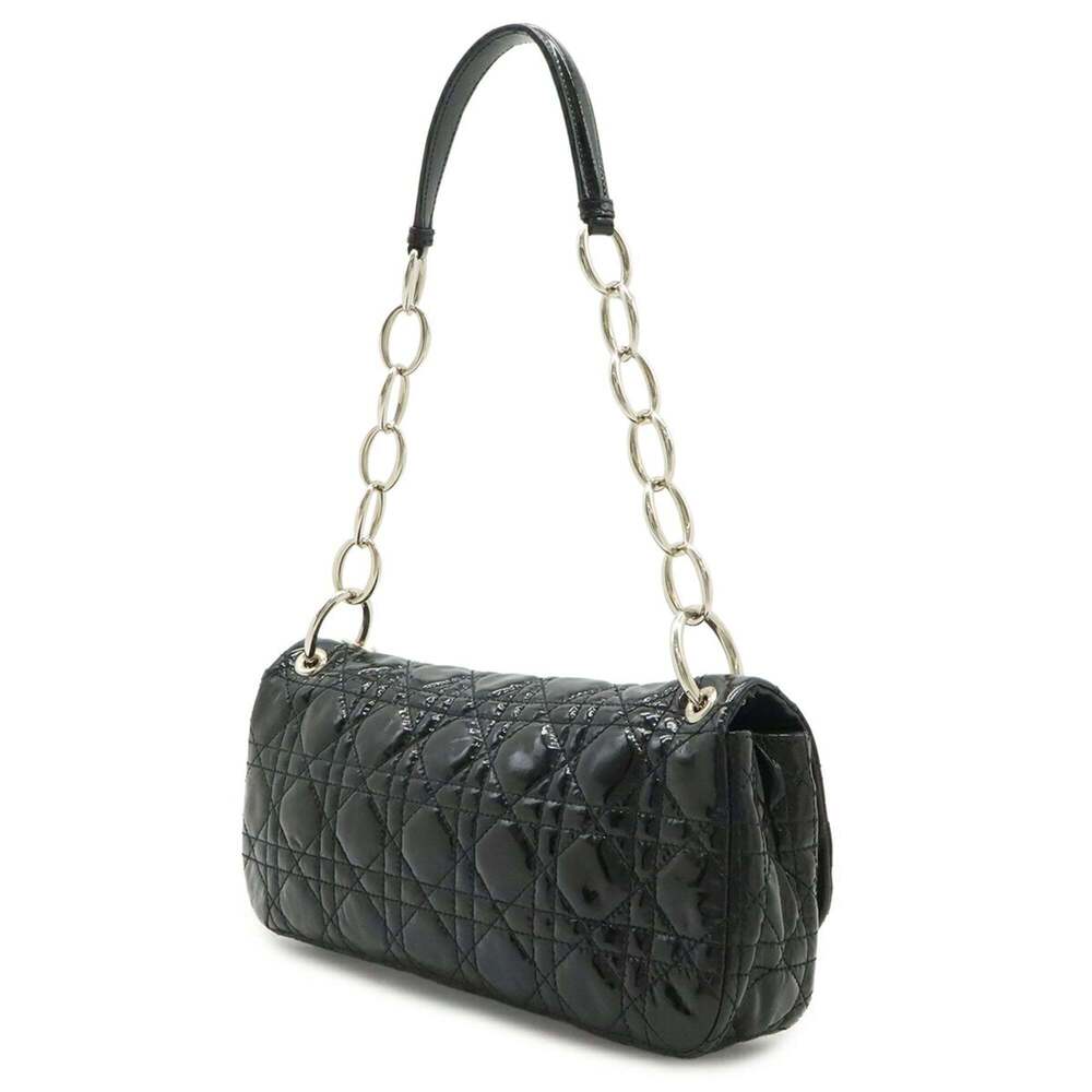 CHRISTIAN DIOR Black Leather Shoulder Bag - Picture 3 of 10